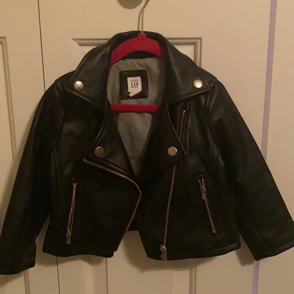 Leather Jacket - 2T baby girl Gap